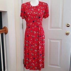 Positive Attitude Red Dress Size 12P